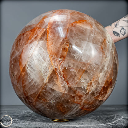Natürliche Roter Quarz (Hematoit) Kristall-Kugel - 19014,86g
