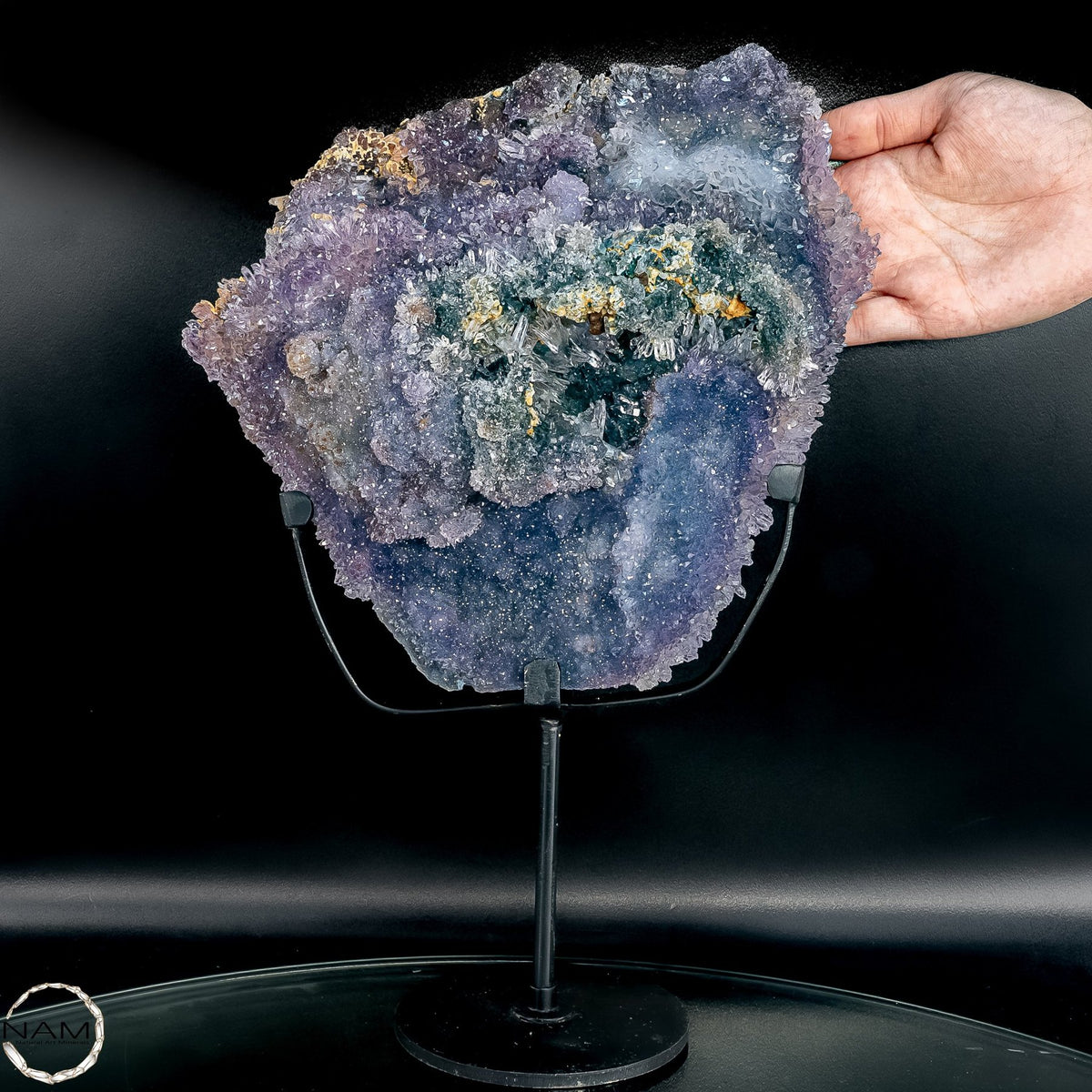 Spektakulärer Blumen-Amethyst auf Ständer – 1904,22g