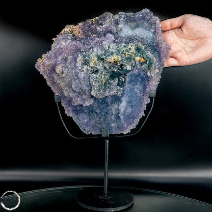 Spektakulärer Blumen-Amethyst auf Ständer – 1904,22g