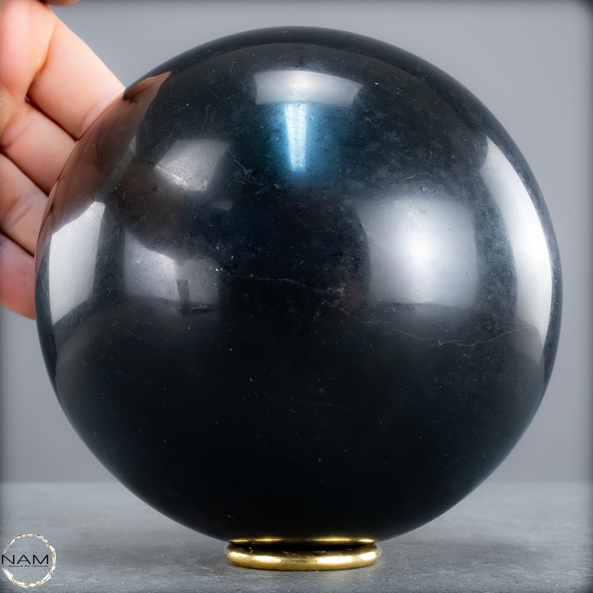 Schwarze Tourmalin-Kristall Kugel aus Brasilien - 4106,66g