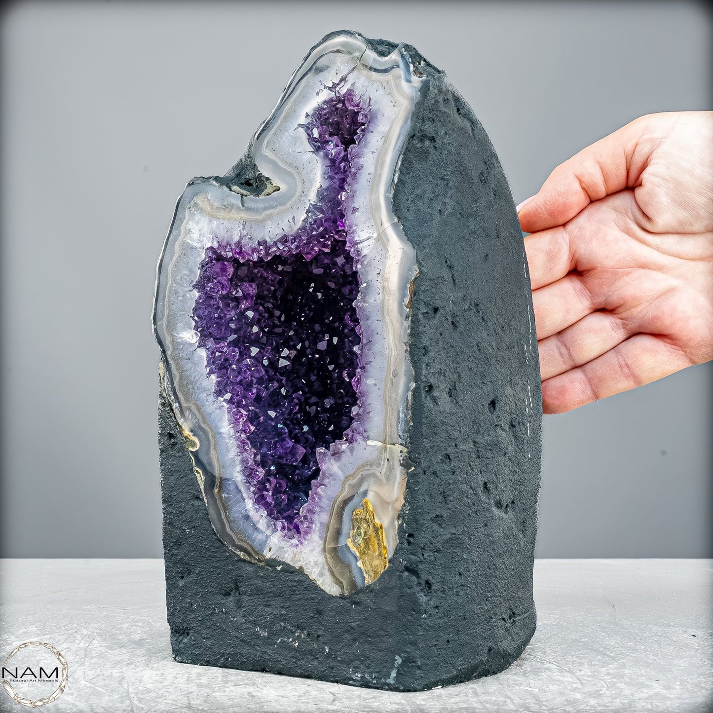 Amethyst-Druse Kathedrale – Naturwunder aus Uruguay – 3833,45g