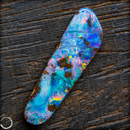 Natürlicher  Boulder Opal aus Australien Edelsteinqualität - 1,85g 9,25ct