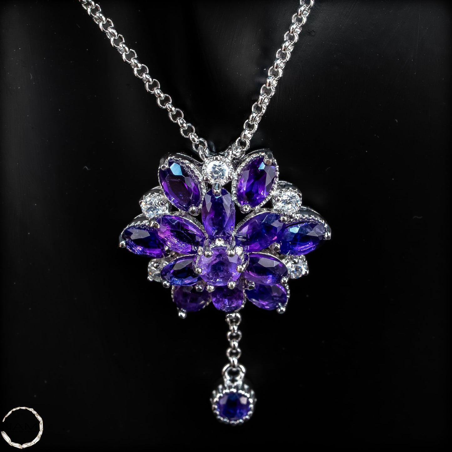 Amethyst-Kette – elegante Tiefe in leuchtendem Violett - 5,97g-29,85ct