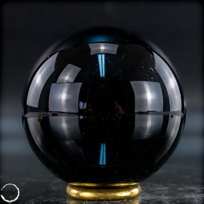 Natürliche Schwarze Obsidian Kristall-Kugel - 281,43g