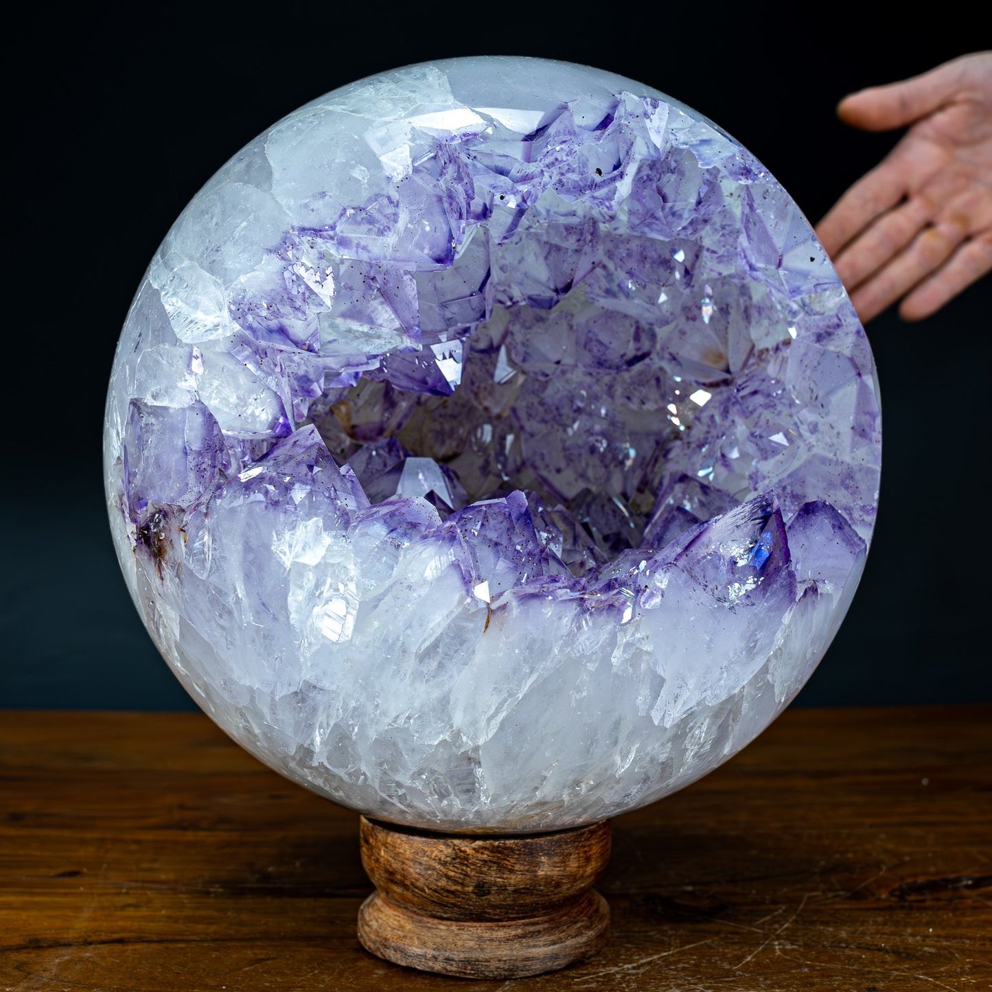 Sehr Große Amethyst Kugel Druse  – 11904,71g