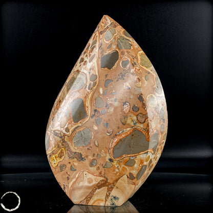 Natürliche Leoparden-Jaspis Kristall Flamme- 1004,88g