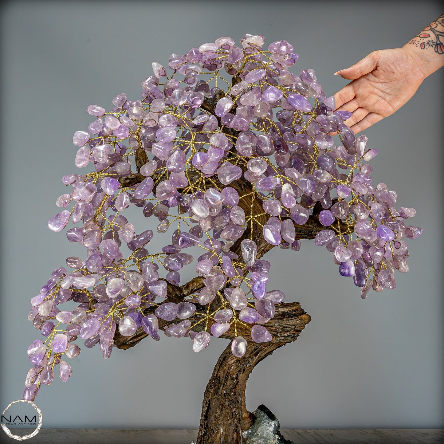 Dekorativer Amethyst-Kristall Baum - 17112,13g