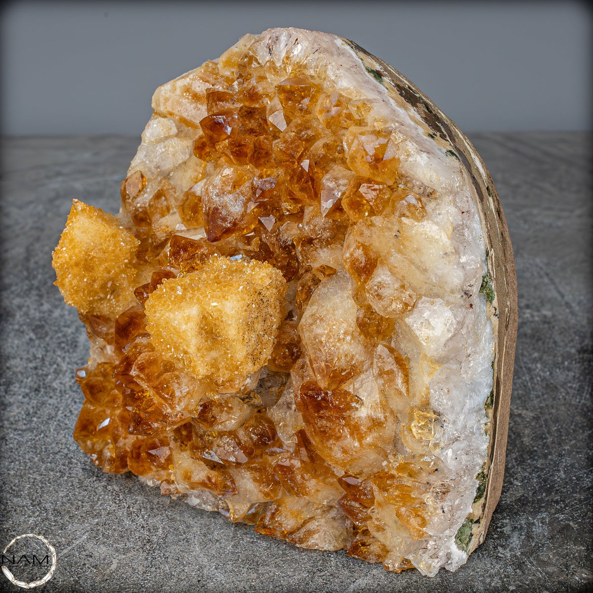 Citrin-Quarz Druse, Brasilien -1850,51g