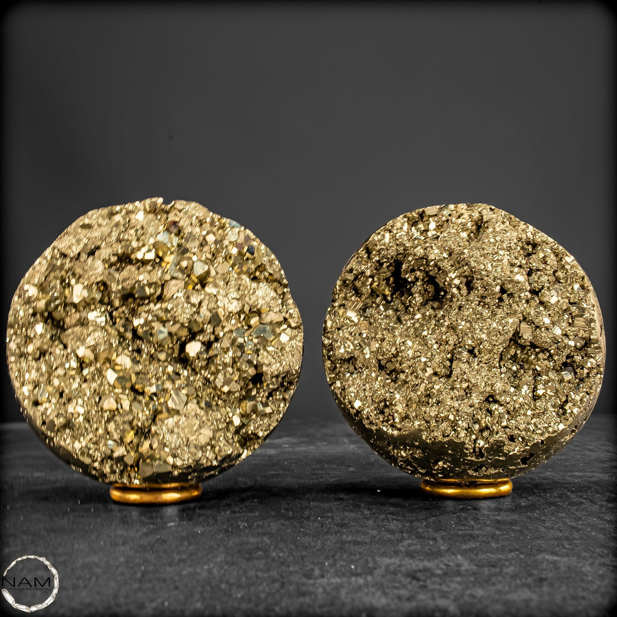 Pyrit-Kugel-Set – Goldener Glanz -1896,69g