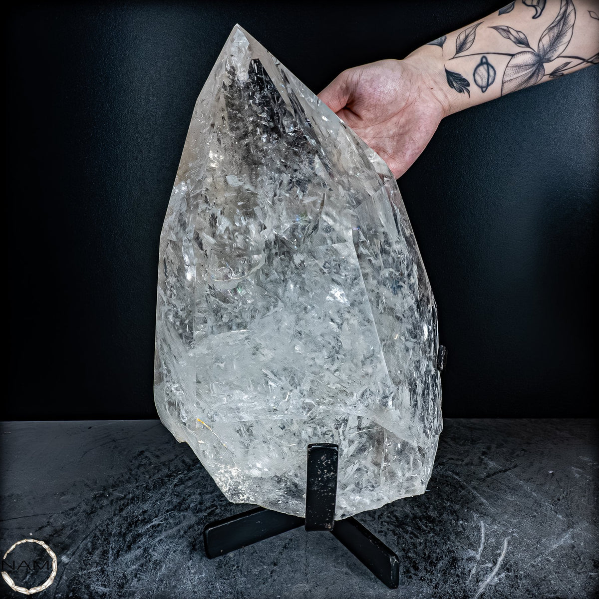 Natürlicher Lumerische Quartz Kristall Phantom auf Ständer - 10802,49g