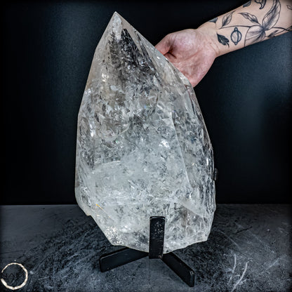 Natürlicher Lumerische Quartz Kristall Phantom auf Ständer - 10802,49g