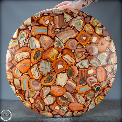Wunderschöne Tisch-Platte aus Natürlichem Jasper - 13984,11g