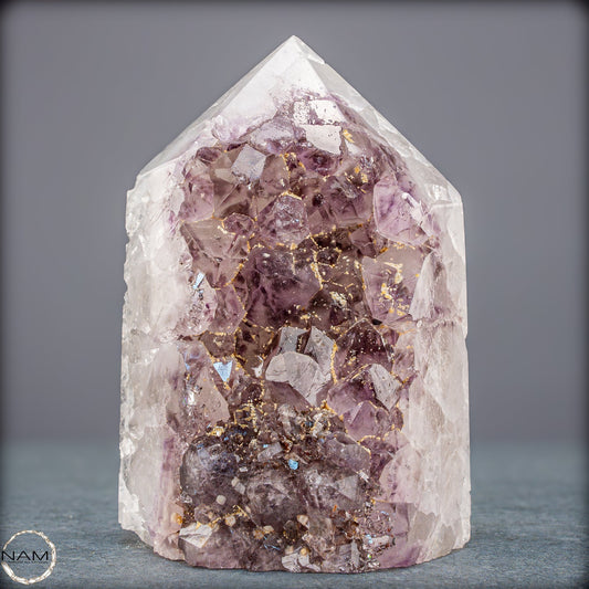 Natürliche Amethyst-Kristall Druse/Spitze- 799,72 g