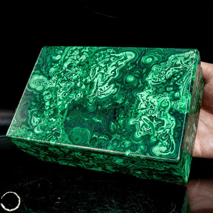 Einzigartige Malachit & Chrysocolla Schmuckkästchen/Box -1095,38g