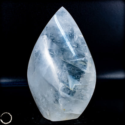 Natürlicher Quarz-Kristall Flamme, Brasilien - 654,35g