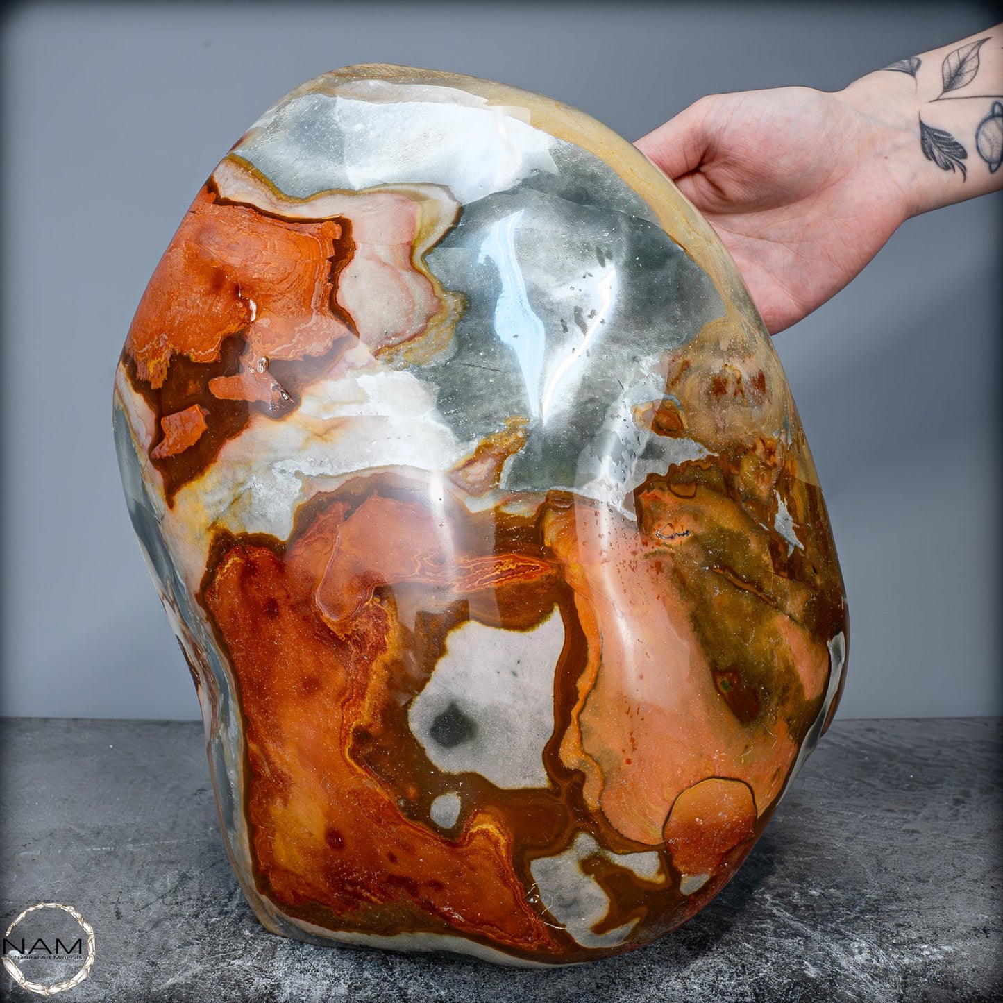 Natürliche Polychrome Jaspis Kristall-Freiform XXL -13681,79g