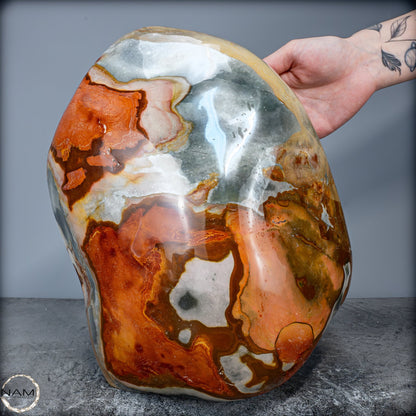 Natürliche Polychrome Jaspis Kristall-Freiform XXL -13681,79g