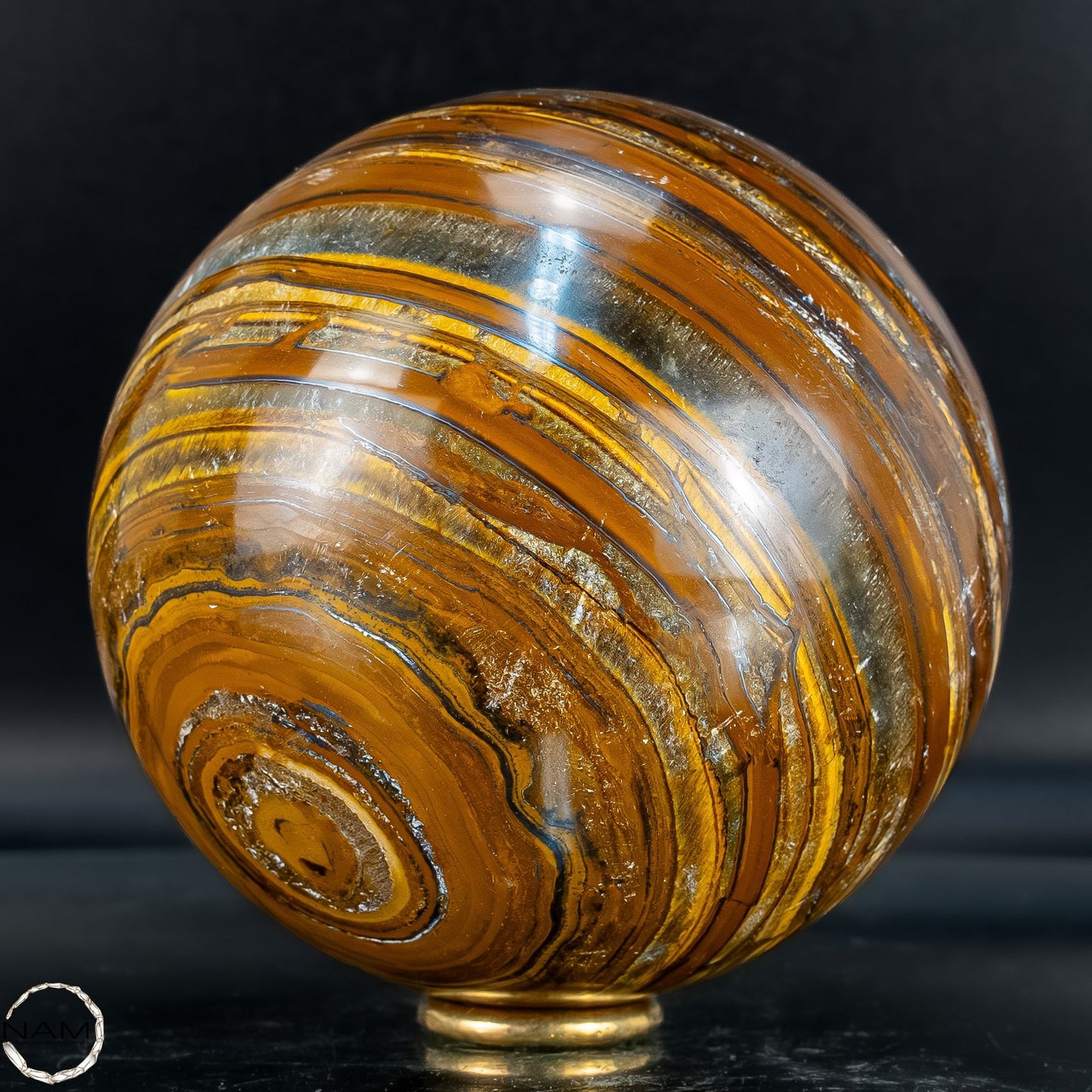Natürliche Tigerauge-Kugel - 1552,18g