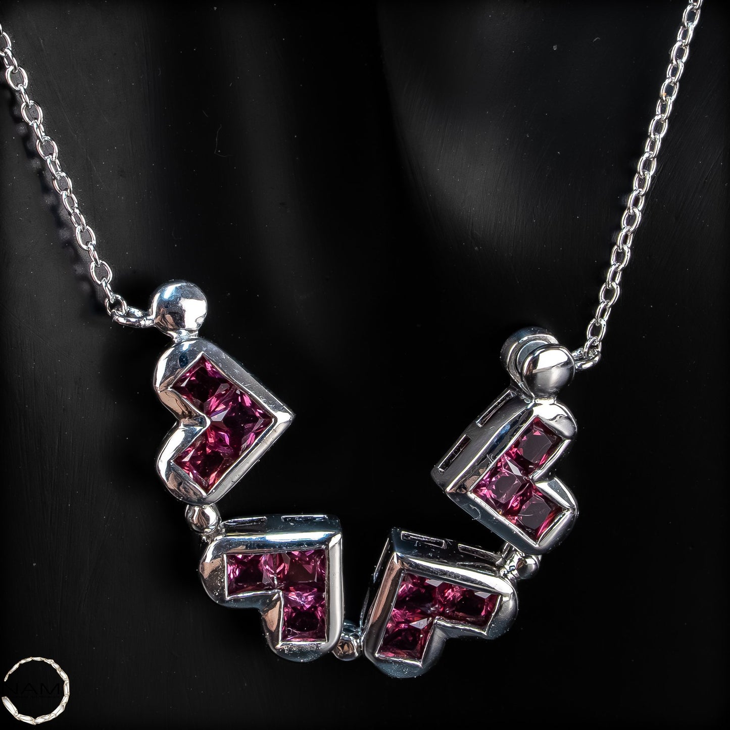 Ausdrucksstarke Rubin-Kette – zeitlose Eleganz mit Charakter -6,03g  - 30,15ct