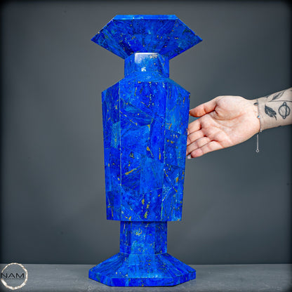 Seltener Natürliche Lapislazuli Kristall-Vase - 4688,71g