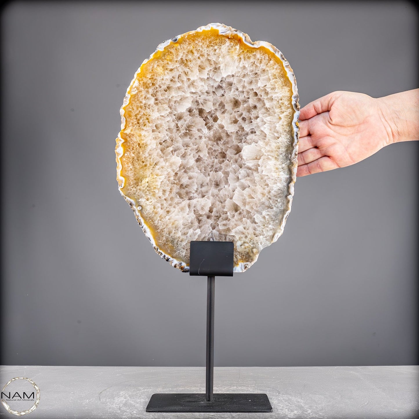 Achat Scheibe  – auf Ständer aus Brasilien - 5798,62g