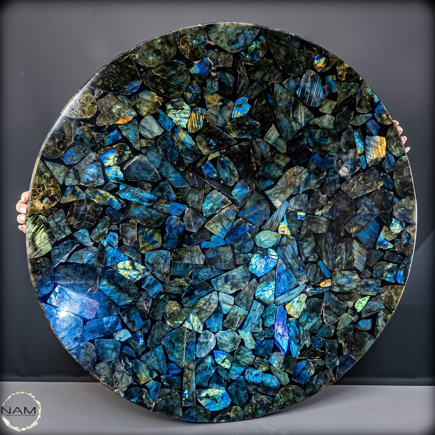 Große Galaxie-Labradorit Tischplatte -17162,22g