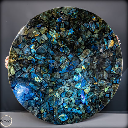 Große Galaxie-Labradorit Tischplatte -17162,22g