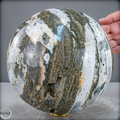 Natürliche Ocean-Jaspis-Achat Kugel - 11620,77g