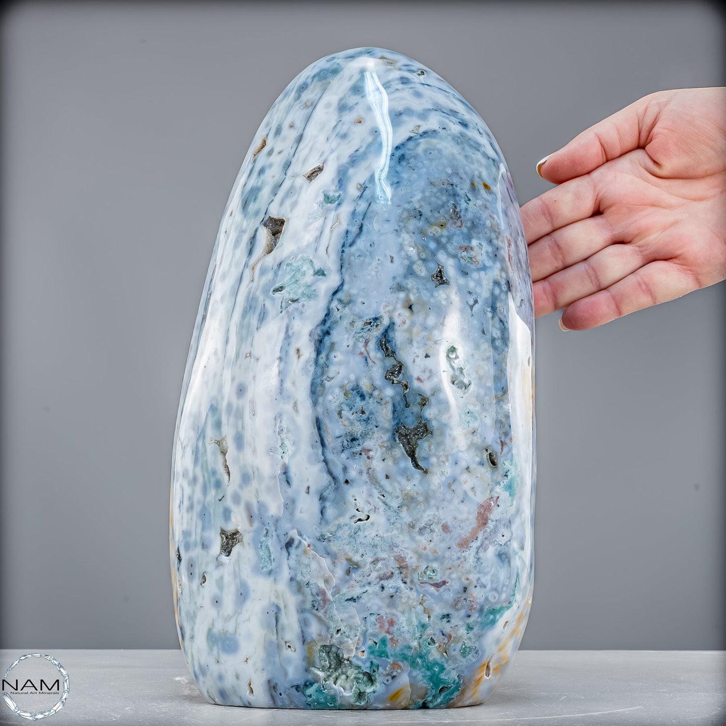 Natürliche Ozean-Jaspis Kristall-Freiform - 7147,22g