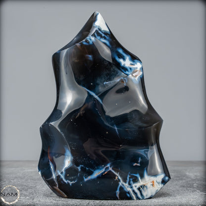 Natürliche Orca-Achat Kristall Flamme aus Brasilien - 901,56g