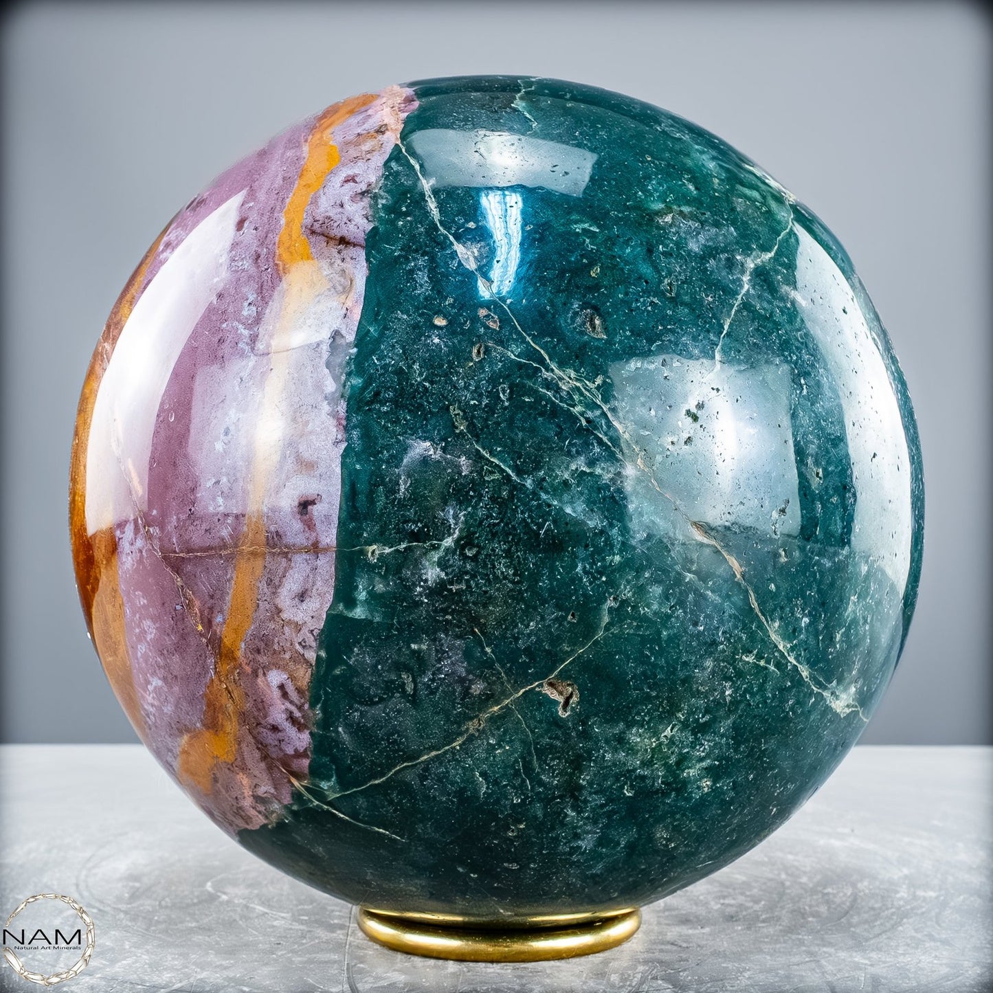 Natürliche Ocean-Jaspis-Achat Kugel 8915,38g
