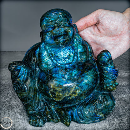 Natürlicher Labradorit Buddha von Höster Qualität - 3656,27g