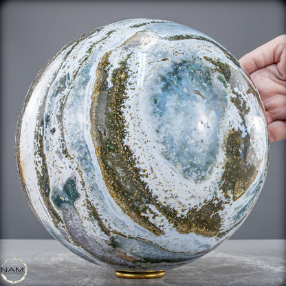 Natürliche Ocean-Jaspis-Achat Kugel - 11620,77g