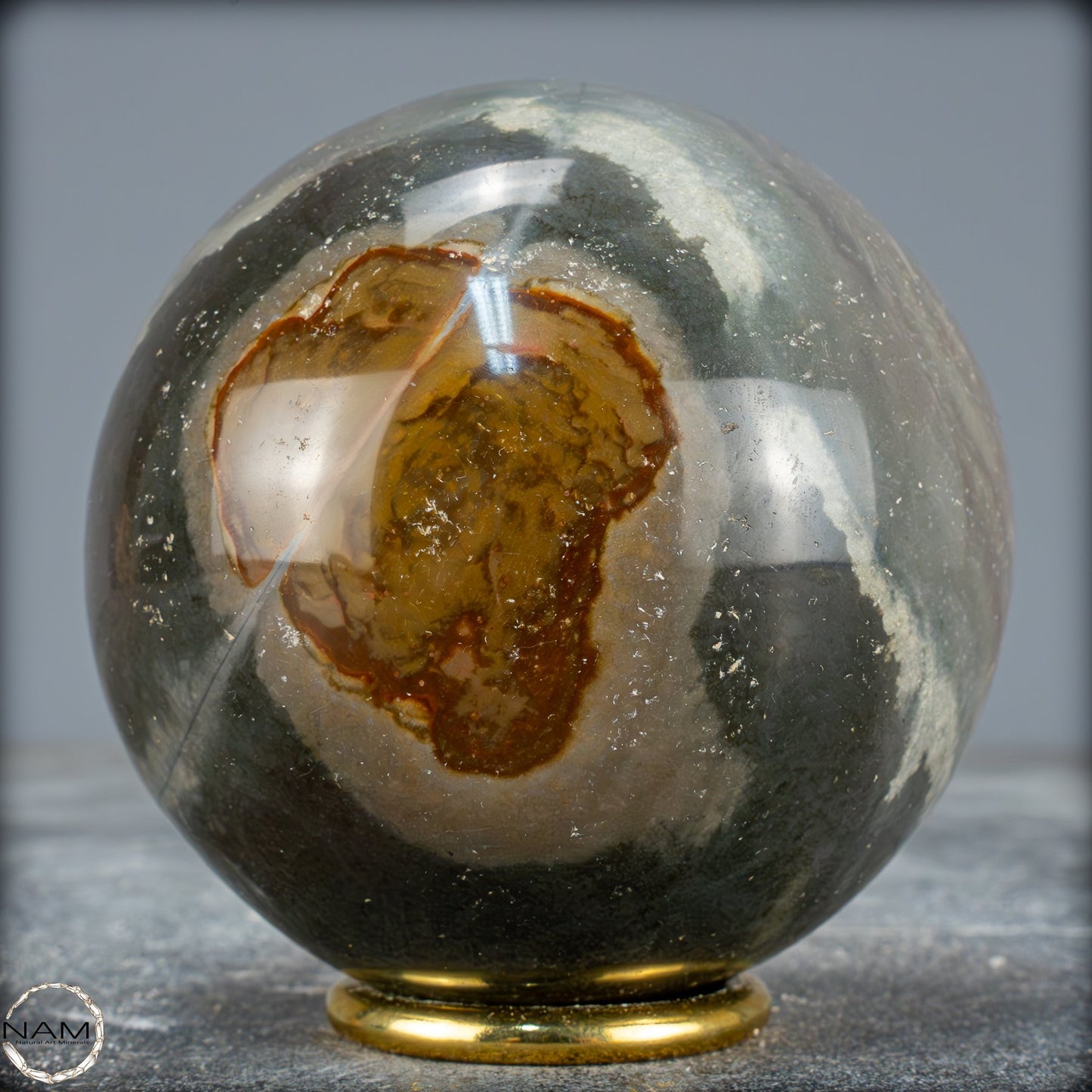 Natürliche Polychrome Jaspis Kristall-Kugel -894,35 g