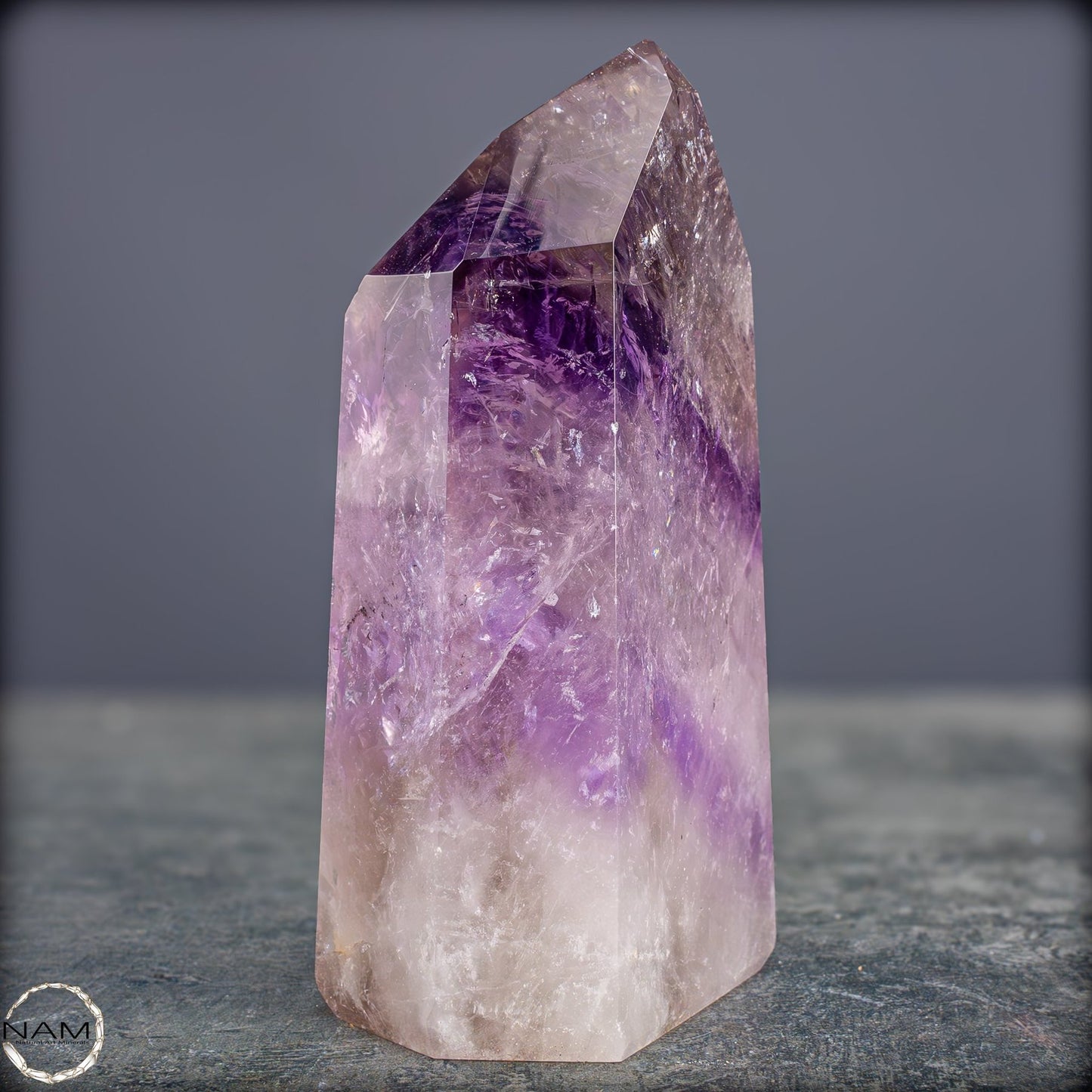 Natürliche, Sehr Seltene Amethyst-Kristall Spitze, Brasilien - 644,19g