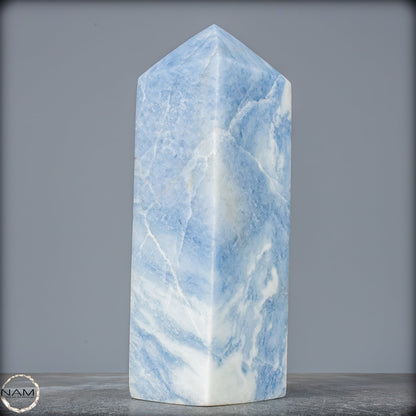 Natürlicher Blauer Calcit-Kristall Obelisk - 2542,91g