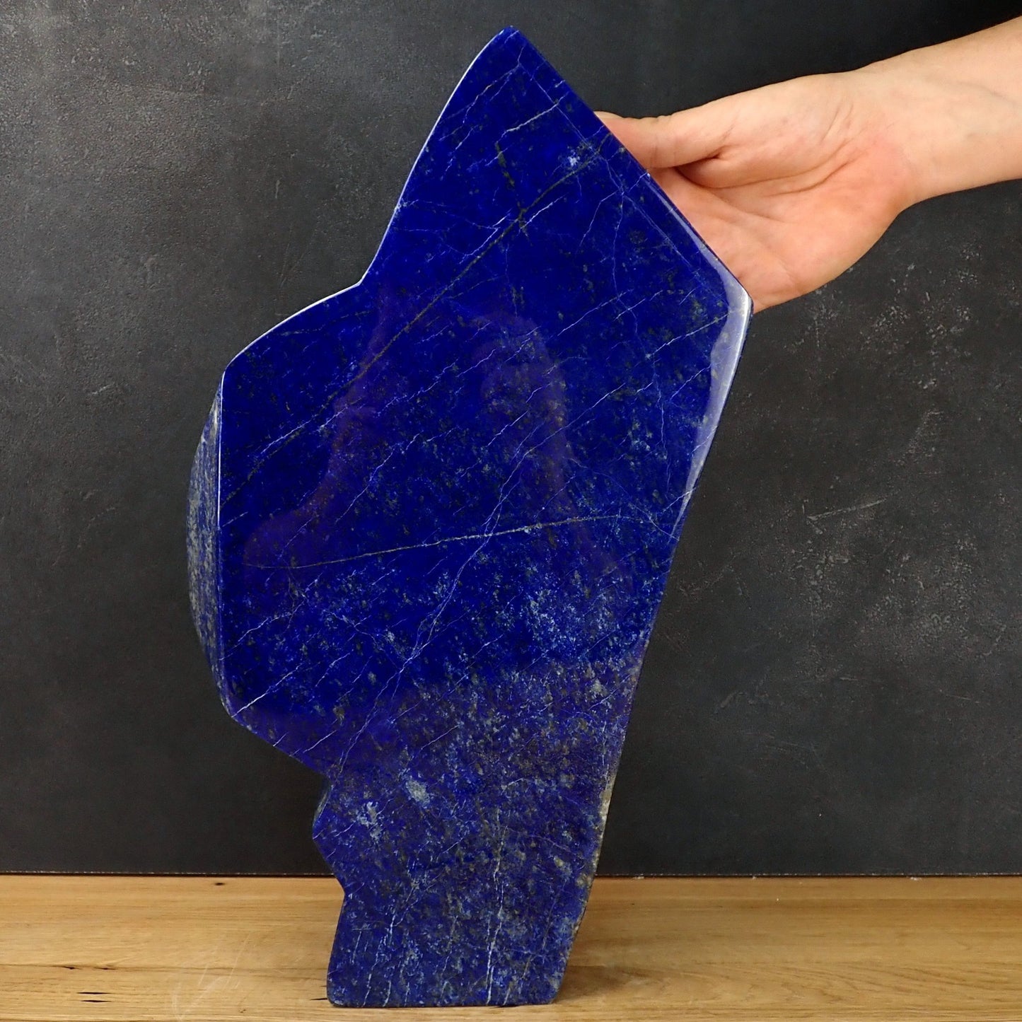 Große Königsblaue Lapislazuli-Freiform - 7921g - 450x240x40mm