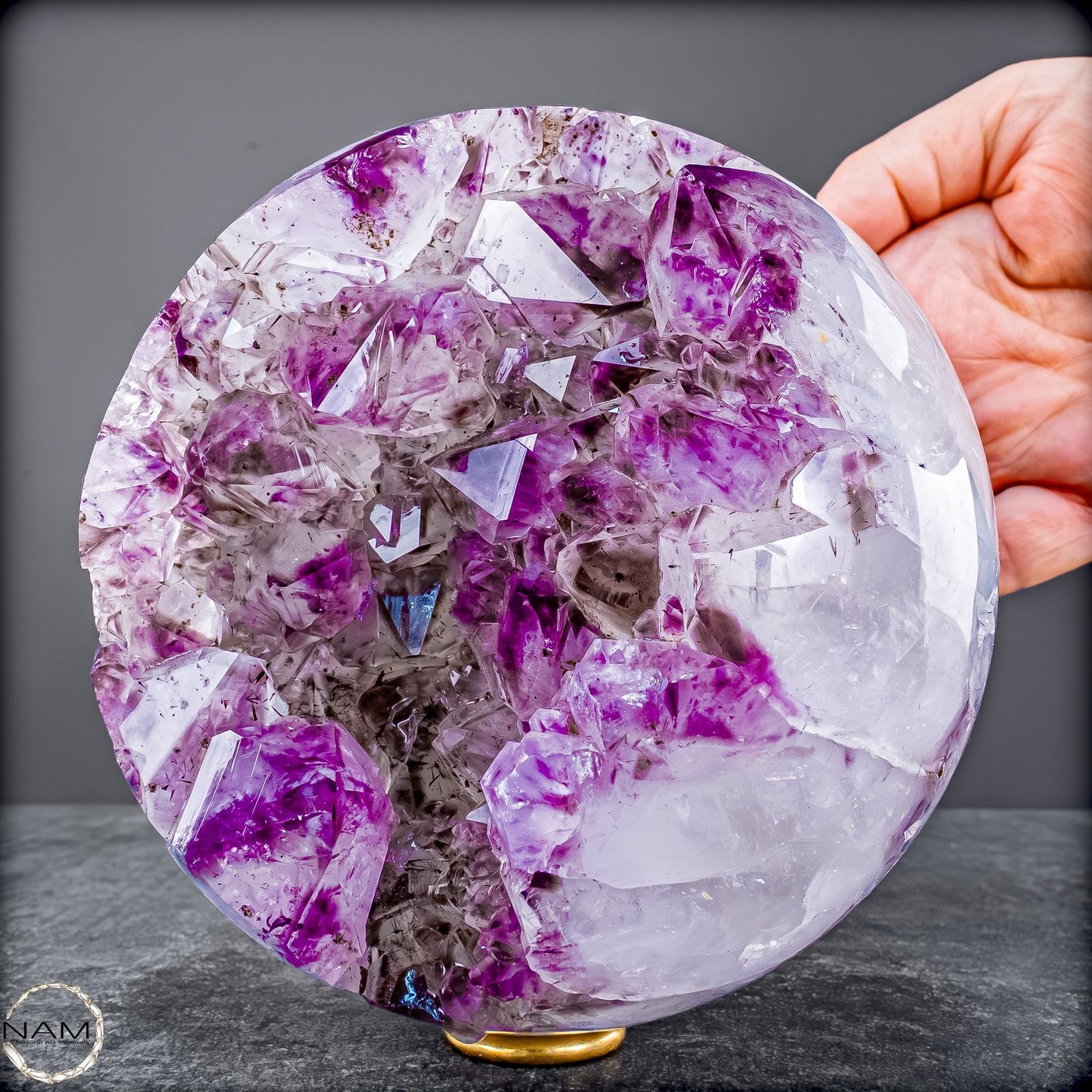 Natürliche Amethyst Kugel aus Uruguay von höchster Qualität  – 3048,27g