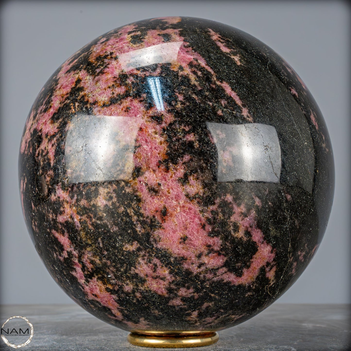 Natürliche Große Rhodonit-Kristall Kugel - 9872,13g - 180mm