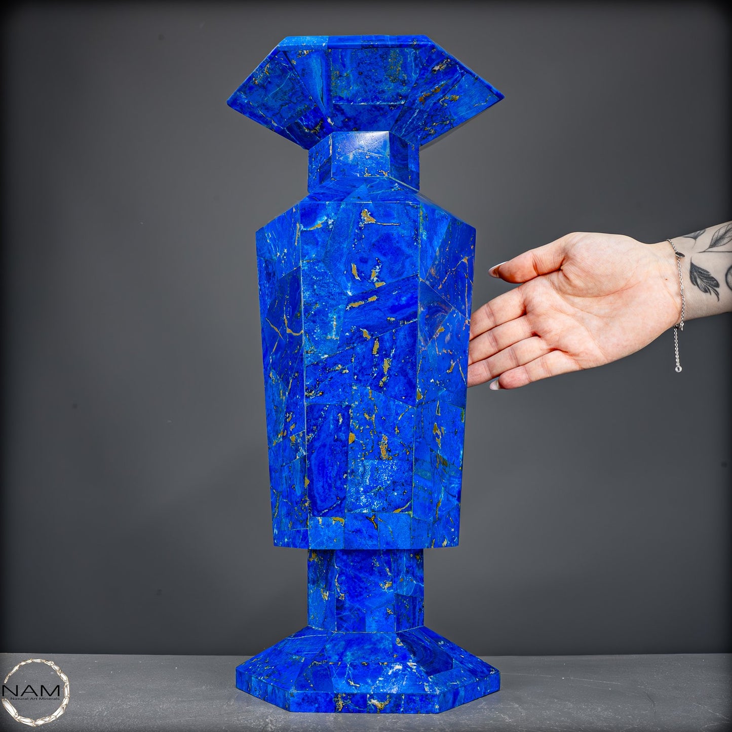 Seltener Natürliche Lapislazuli Kristall-Vase - 4688,71g
