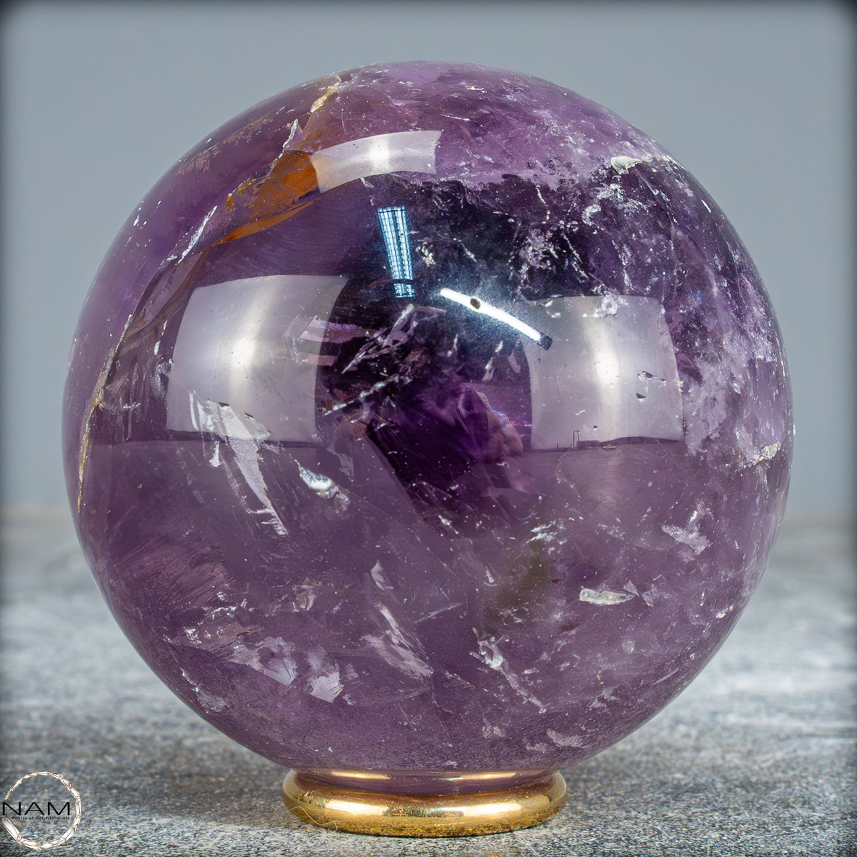 Natürliche Amethyst-Kristall Kugel, Brasilien - 484,35g