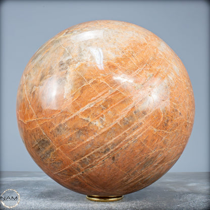 Natürlicher Pfirsich-Mondstein Kristall-Kugel - 9919,91g - 195mm
