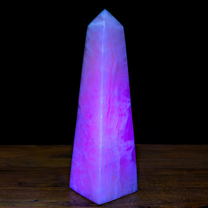 Natürlicher Pinker Aragonit - Kristall Obelisk - 4396,73g