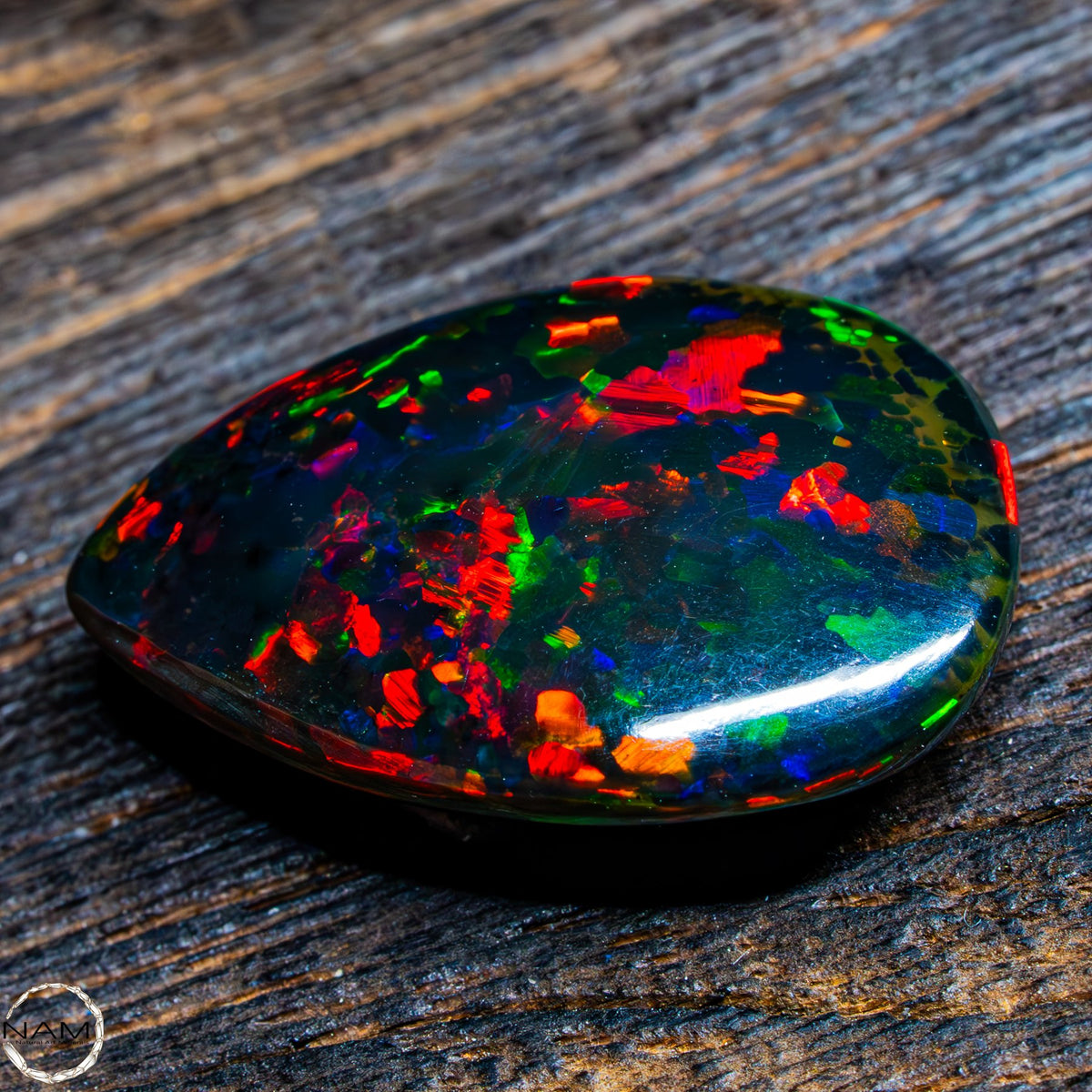 Großer Schwarzer Opal Cabochon - 3,00g 15ct