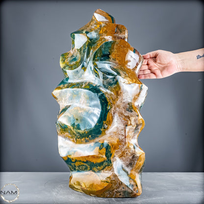 Natürliche Ocean Jasper Flamme - 63301,44g