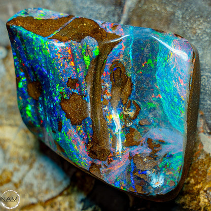 Natürlicher Boulder Opal aus Australien Edelsteinqualität Poliert - 11,202g