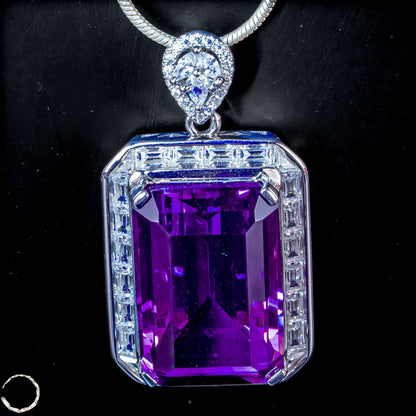 Amethyst-Anhänger – ein Meisterwerk aus Licht, Tiefe und Eleganz 9,51g 47,55ct