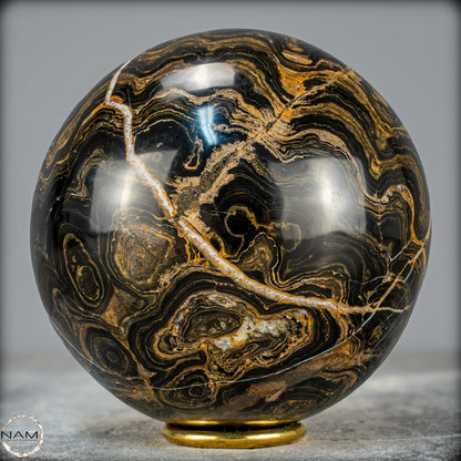 Natürliche Stromatolith -Fossile Algen als Kugel - 2147,03g - 122mm