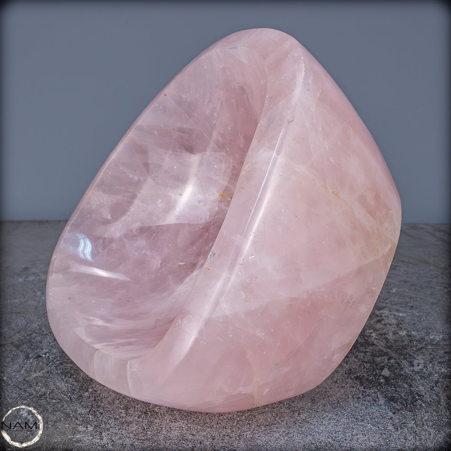Natürliche Rosenquarz Schale / Schüssel - 4359,15g