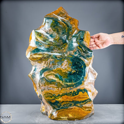 Natürliche Ocean Jasper Flamme - 63301,44g